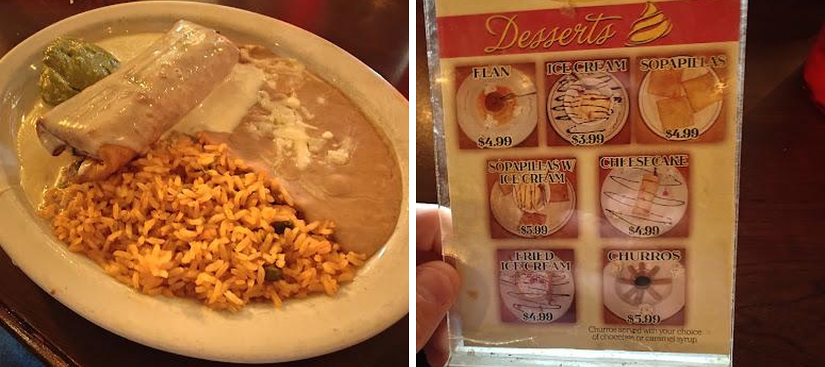 La Villa Mexican Restaurant Menu